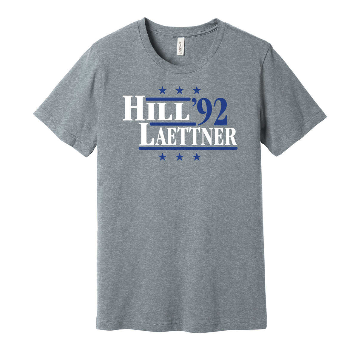 grant hill laettner '92 for president 1992 duke blue devils fan election campaign parody grey shirt
