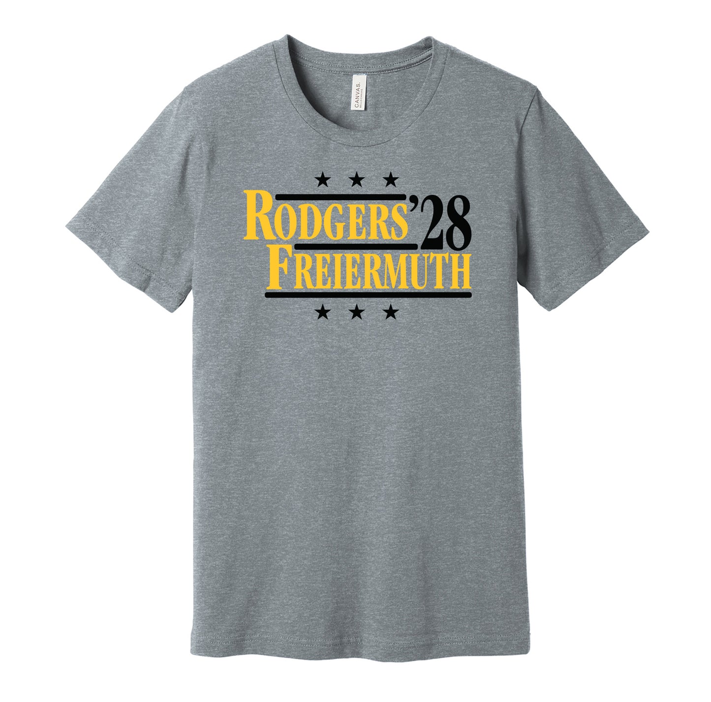 rodgers freiermuth '28 for president 2028 pittsburgh steelers fan grey shirt gameday tee