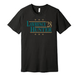 lawrence hunter '28 for president trevor travis hunter jacksonville jaguars fan black shirt election parody tee