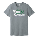 reggie white randall cunningham 1988 for president retro philadelphia eagles grey shirt