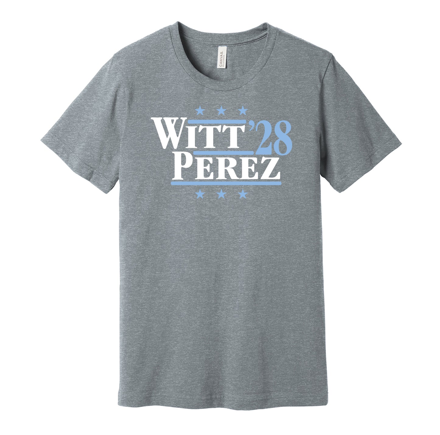 witt perez '28 for president 2028 kansas city royals fan election parody grey shirt