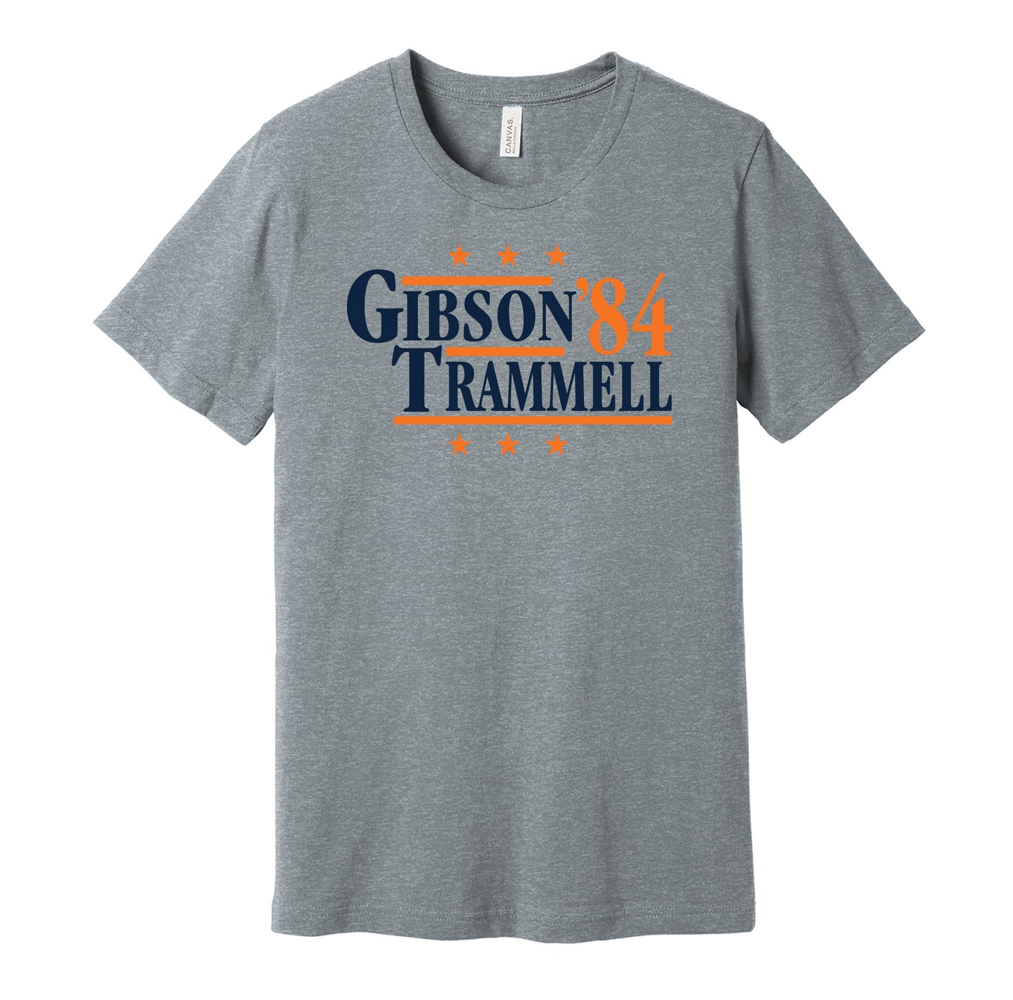 gibson trammell tigers retro throwback grey shirt