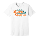 marino clayton dolphins retro throwback white shirt