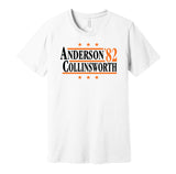 anderson collinsworth 1982 bengals retro throwback white tshirt