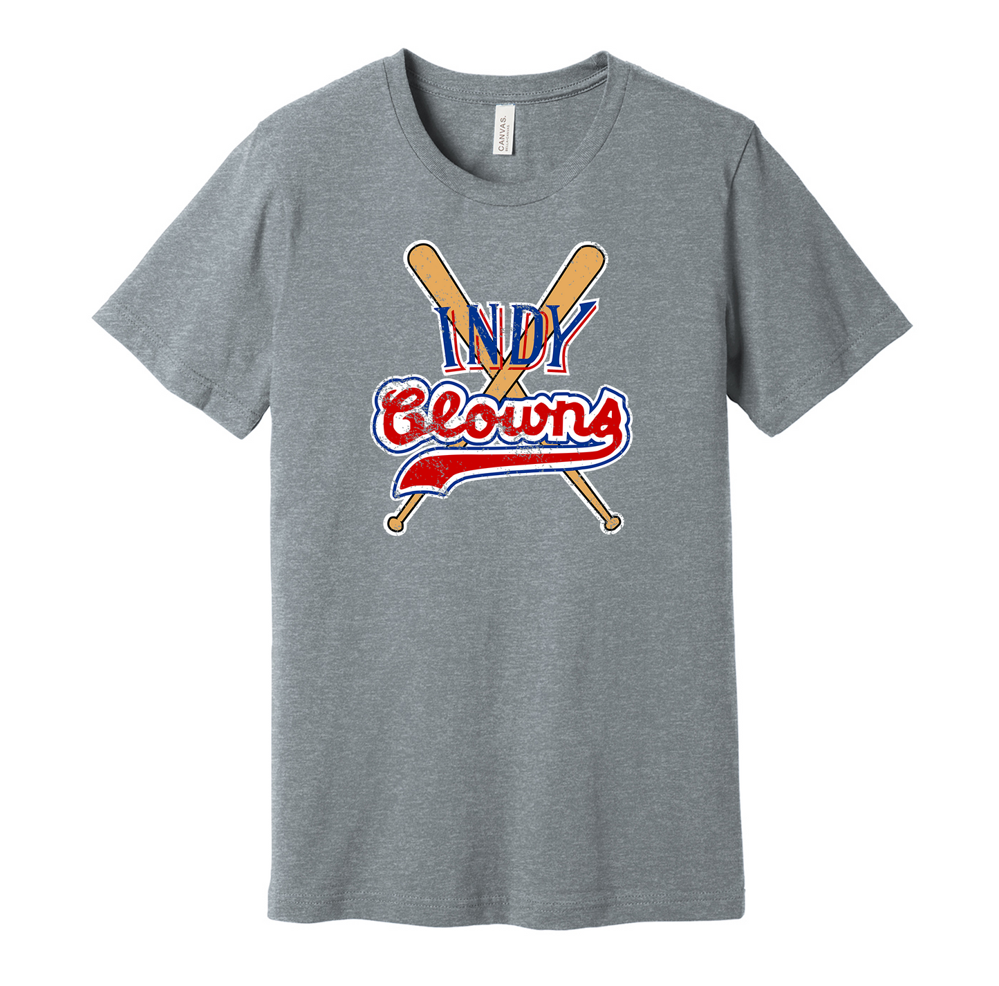 indy clowns negro league fan grey shirt