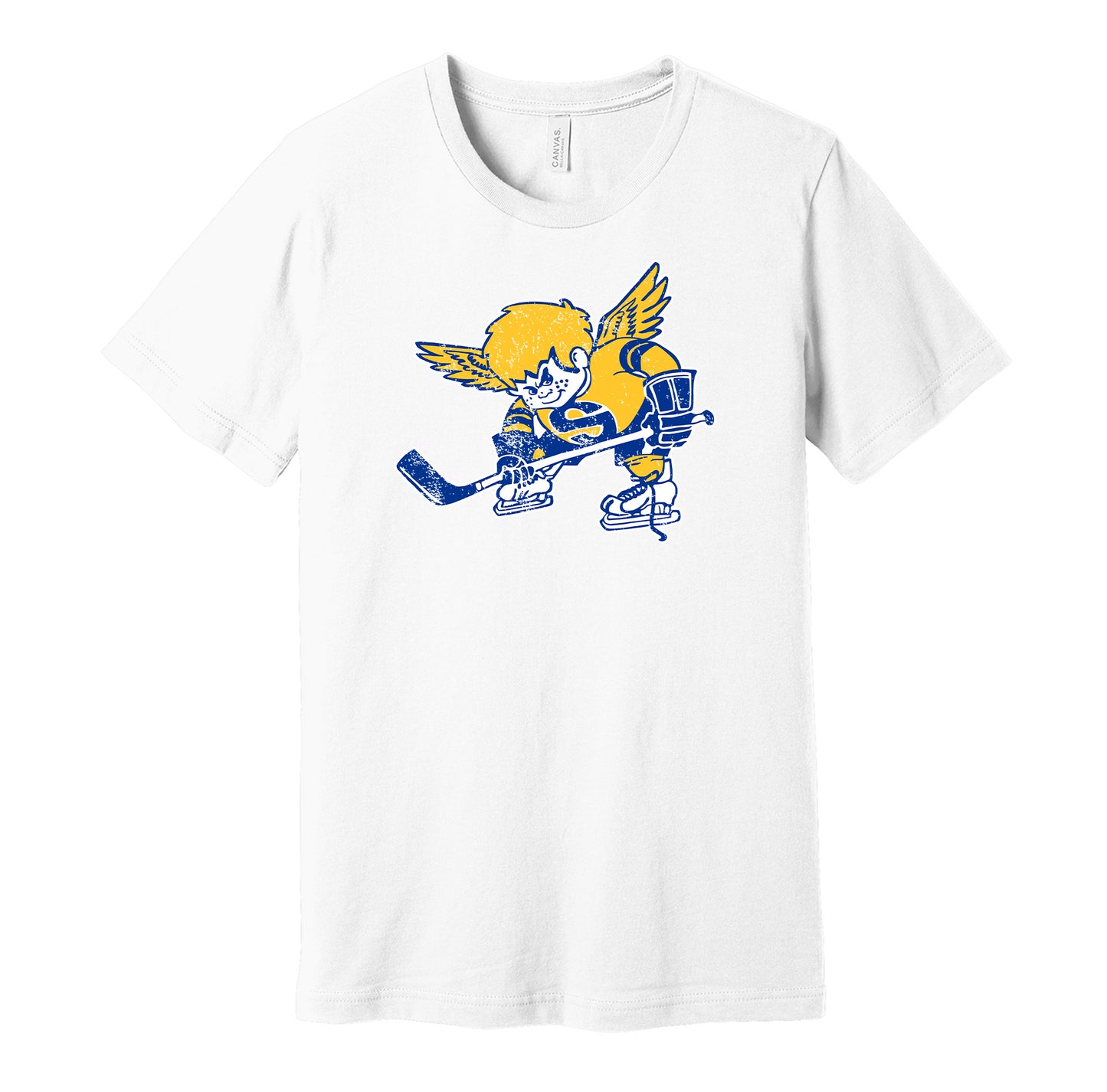 minnesota fighting saints WHA retro throwback white shirt