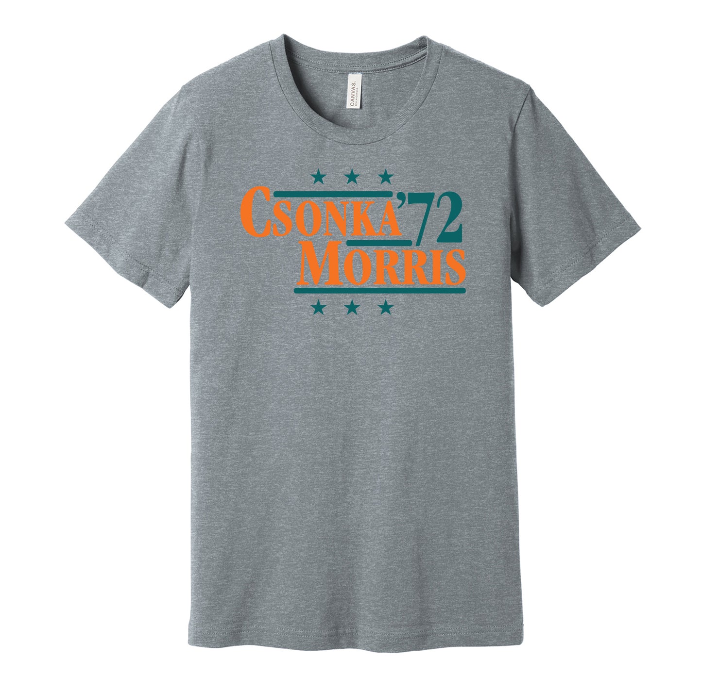 csonka morris 1972 dolphins retro throwback grey tshirt