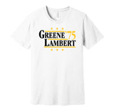 greene lambert 1975 steelers retro throwback White tshirt