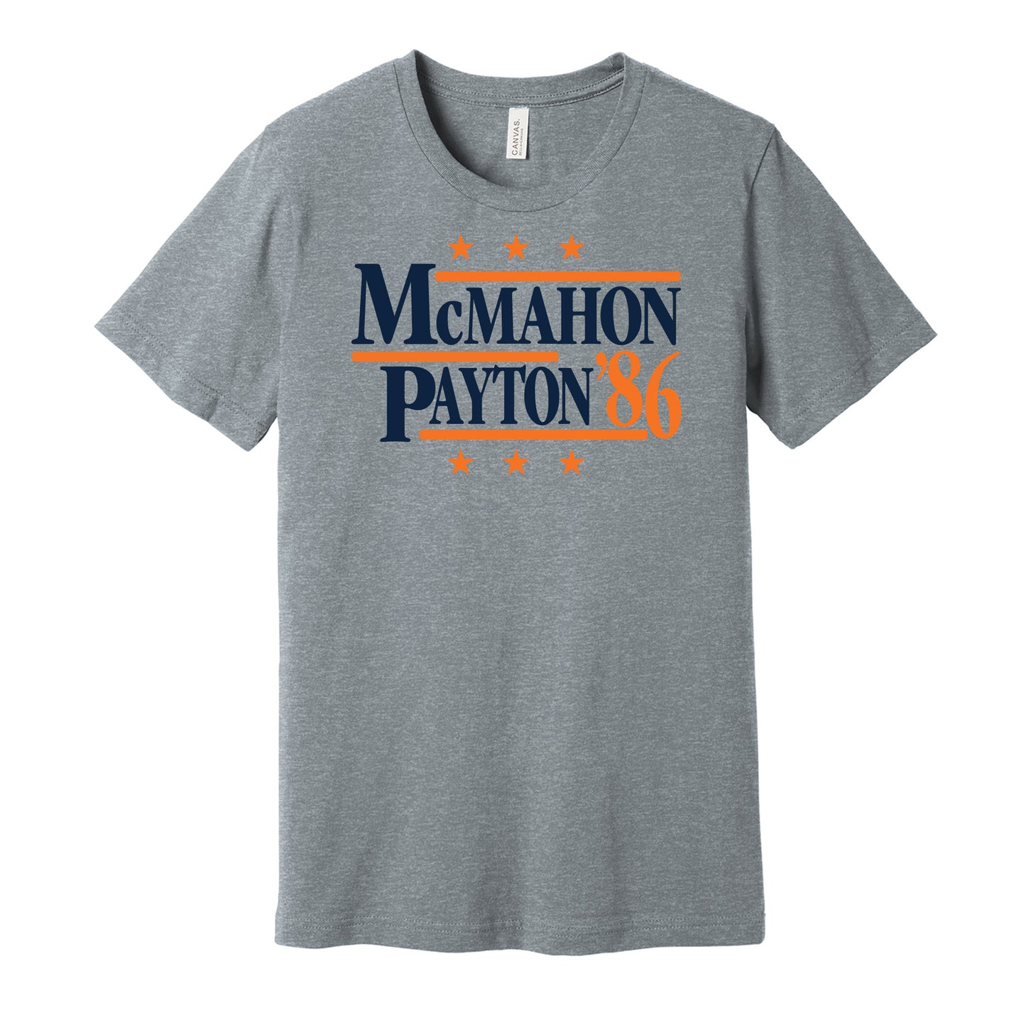 mcmahon payton bears retro throwback grey shirt