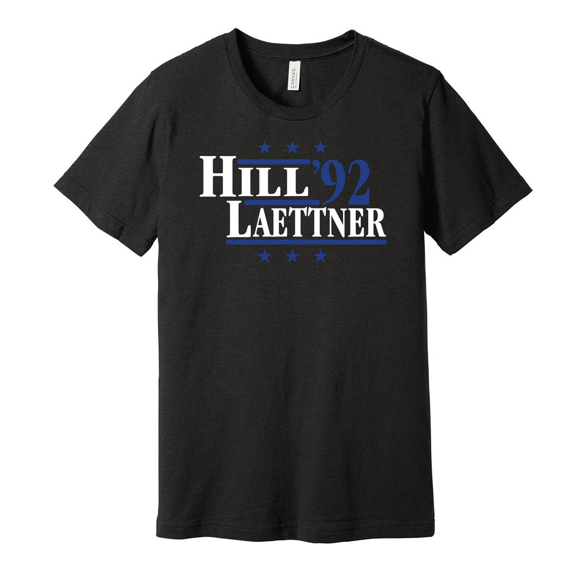 grant hill laettner '92 for president 1992 duke blue devils fan election campaign parody black shirt