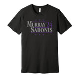 keegan murray sabonis for president 2024 sacramento kings retro throwback black shirt