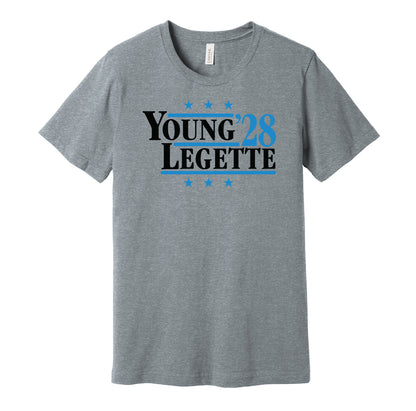 Young & Legette '28 - Carolina Panthers Retro Campaign Shirt