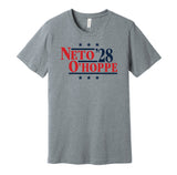 neto o'hoppe '28 for president 2028 los angeles angels fan election parody grey shirt