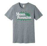 randy moss chad pennington '96 1996 marshal thundering herd fan grey shirt