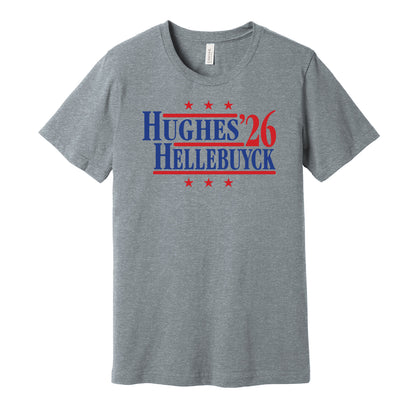 Hughes Hellebuyck '26 olympic team usa hockey grey shirt hype gameday tee