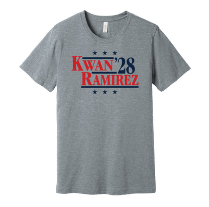 kwan ramirez '28 for president 2028 cleveland guardians fan election parody grey shirt