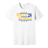 hield kuminga '28 for president 2028 golden state warriors fan election parody white shirt