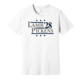 ceedee lamb pickens '28 for president dallas cowboys fan white shirt gameday tee 2028 2026