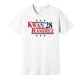 kwan ramirez '28 for president 2028 cleveland guardians fan election parody white shirt
