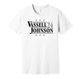 devin vassell keldon johnson for president 2024 san antonio spurs retro throwback white shirt