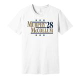 murphy mccollum '28 for president 2028 new orleans pelicans fan election parody white shirt