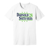 sam darnol smith-njigba '28 for president 2028 seattle seahawks election parody white shirt