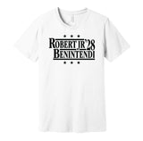 robert jr benintendi '28 for president 2028 chicago white sox fan election parody white shirt