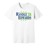 randle edwards '28 for president 2028 minnesota timberwolves fan election parody whtie shirt