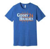 josh giddey chet holmgren for president 2024 oklahoma city thunder retro throwback blue shirt