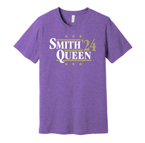 roquan smith patrick queen for president 24 2024 baltimore ravens purple shirt