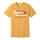 sam howell terry mclaurin for president 2024 washington commanders gold shirt