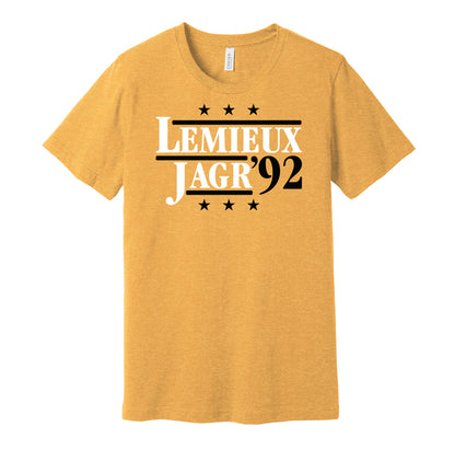 Lemieux & Jagr '92 - Pittsburgh Penguins Retro Campaign Shirt