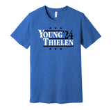 bryce young thielen for president 2024 carolina panthers blue shirt