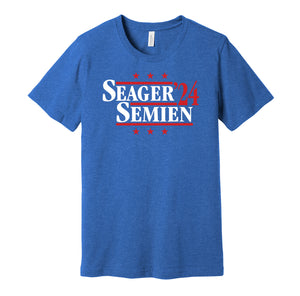 corey seager semien 2024 texas rangers baseball fan blue shirt