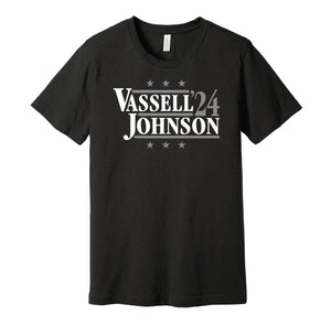 devin vassell keldon johnson for president 2024 san antonio spurs retro throwback black shirt