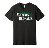 steve van buren chuck bednarik 1949 philadelphia eagles black shirt
