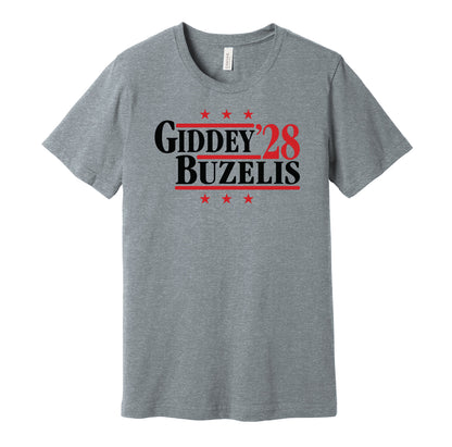giddey buzelis '28 for president 2028 chicago bulls fan election parody grey shirt