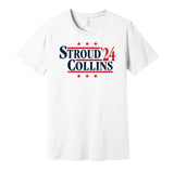 cj stroud nico collins for president 2024 24 houston texans white shirt