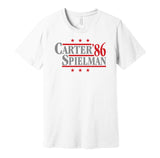 cris carter spielman '86 1986 ohio state buckeyes fan political campaign parody white shirt