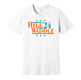 tyreek hill jaylen waddle for president 2024 24 miami dolphins white shirt