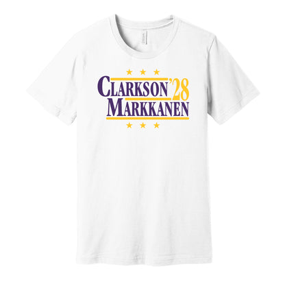 clarkson markkanen '28 for president 2028 utah jazz fan election parody white shirt