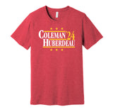 blake coleman huberdeau for president 2024 calgary flames red shirt