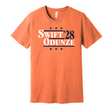 swift rome odunze '28 for president 2028 chicago bears fan orange shirt 2026 gameday