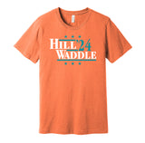 tyreek hill jaylen waddle for president 2024 24 miami dolphins orange shirt