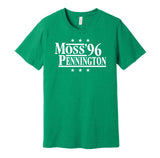 randy moss chad pennington '96 1996 marshal thundering herd fan green shirt