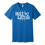 grant hill laettner '92 for president 1992 duke blue devils fan election campaign parody blue shirt