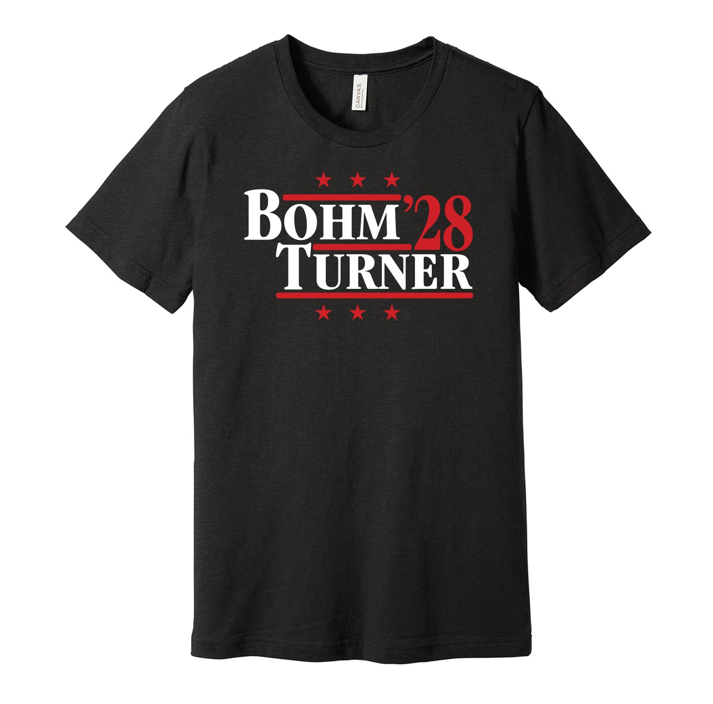bohm turner '28 for president 2028 philadelphia phillies fan election parody black shirt