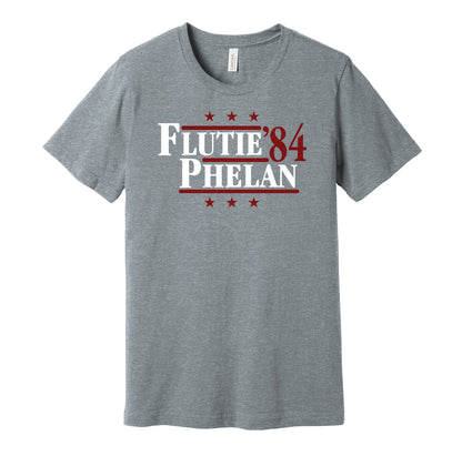 hail flutie phelan '84 for president 1984 boston college eagles fan election campaign parody grey shirt