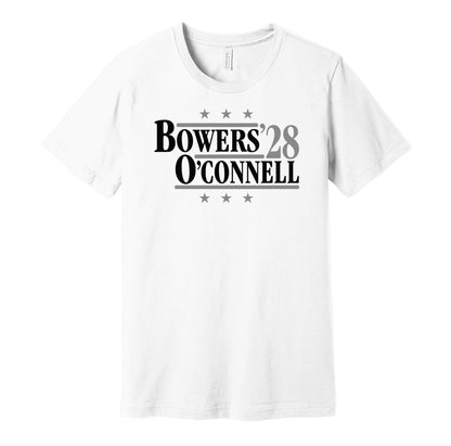 brock bowers aoc aidan oconnell 28 for president 2028 las vegas raiders fan parody white shirt