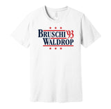 tedy bruschi waldrop '93 for president 1993 arizona wildcats fan white shirt gameday tee